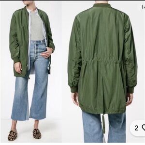 New With Tags Vince long green bomber Jacket Oversized Trending Retail $…